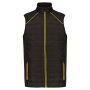 Bodywarmer DayToDay in twee stoffen black/yellow 5XL Bodywarmer DayToDay in twee stoffen black/yellow 5XL