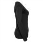 RUS Ladies V-Neck Knitted Pullover, Black, XXS
