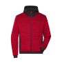 Men's Padded Hybrid Jacket red-melange/black XS