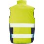 Reversible soft padded safety gilet fluorescent yellow/navy 3XL Reversible soft padded safety gilet fluorescent yellow/navy 3XL