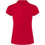 Star damespolo met korte mouwen - Rood - 3XL