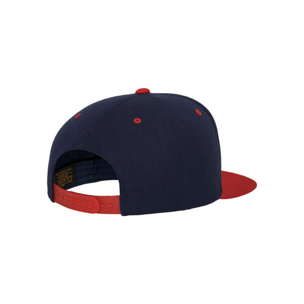 Zweifarbige Classic Snapback Cap NAVY / RED One Size