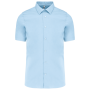 Heren stretch overhemd korte mouwen Light Blue XXL Heren stretch overhemd korte mouwen Light Blue XXL