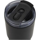 Westin 540 ml RCS gerecyclede dubbelwandige thermosbeker met rietje - Zwart Westin 540 ml RCS gerecyclede dubbelwandige thermosbeker met rietje - Zwart