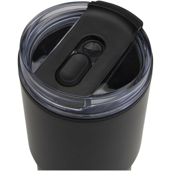 Westin 540 ml RCS gerecyclede dubbelwandige thermosbeker met rietje - Zwart Westin 540 ml RCS gerecyclede dubbelwandige thermosbeker met rietje - Zwart
