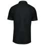 Herenpilootoverhemd korte mouwen Black S