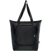 EcoFold RPET opvouwbare koeltas 15 l - Zwart