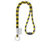 Polyester 2-kleurige koord-lanyard met full color label