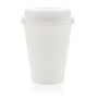 Herbruikbare dubbelwandige koffiebeker 300ml, wit