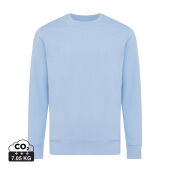 Iqoniq Etosha lichtgewicht gerecycled katoen sweater, sky blue (S)