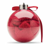 SNUG M - Kerstman sokken balornament - Rood