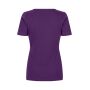 Interlock T-shirt | v-hals | dames - Paars, S