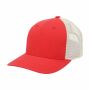 Vintage Organic Trucker Cap - Rood/Wit