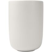 Male keramische bekers van 350 ml met matte afwerking, set van 2 - Wit
