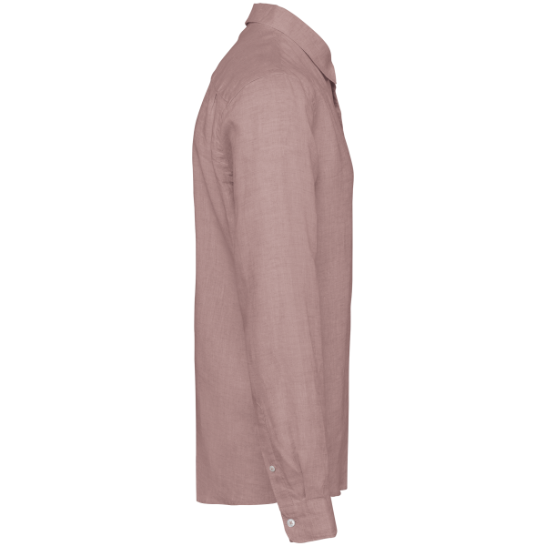 Chemise en lin homme Petal Rose L Chemise en lin homme Petal Rose L