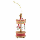 WHIRL - Houten carrousel ornament - Goud