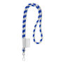 Polyester 2-kleurige koord-lanyard met full color label