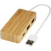 Tapas USB hub van bamboe - Natuur