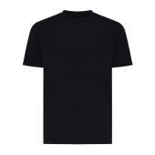Iqoniq Sierra lichtgewicht gerecycled katoen t-shirt, zwart (XL)