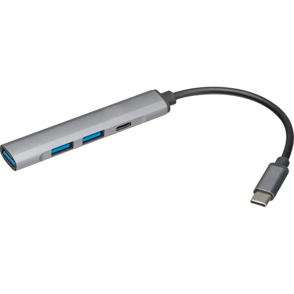 USB Hub van gerecycled aluminium