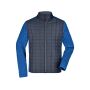 Men's Knitted Hybrid Jacket royal-melange/anthracite-melange S