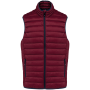 Men’s lightweight sleeveless down jacket Wine S
