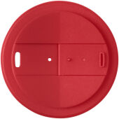 Americano® Eco 350 ml gerecyclede beker met spill-proof deksel - Rood/Zwart