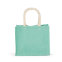 Shopper van jutecanvas - middelgroot model Ice Mint One Size