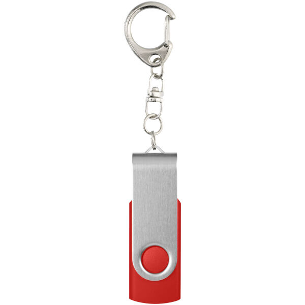 Rotate USB 3.0 met sleutelhanger - Helder rood - 16GB