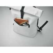 BAI ROLL - Laptop Rolltop rugzak PU - Wit