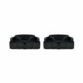 STABIL - Set van 2 sport-kniebandages - Zwart
