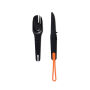Nordic Drift Trail 4 in 1 outdoor cutlery, black