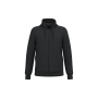 Gerecyclede uniseks sweater met rits en capuchon Black 5XL Gerecyclede uniseks sweater met rits en capuchon Black 5XL