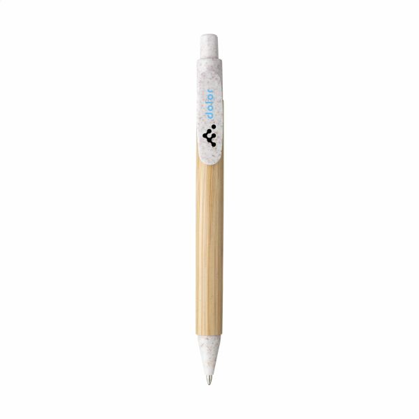 Bamboo Wheat Pen Kugelschreiber aus Weizenstroh - weiß Bamboo Wheat Pen Kugelschreiber aus Weizenstroh - weiß