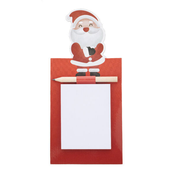 Julliste - Kerstmis magnetisch notitieblok, Kerstman