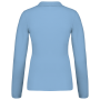Piqué-damespolo lange mouwen Sky Blue XL Piqué-damespolo lange mouwen Sky Blue XL