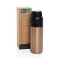 Thermocup RCS recycled geisoleerde fles met beker 500ml, brons
