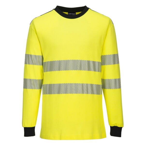 PW3 Modaflame gebreid Hi-Vis FR T-shirt met lange mouwen