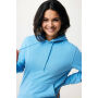 IQONIQ Jasper gerecycled katoen hoodie, tranquil blue (L)
