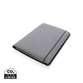 Gerecycled lederen portfolio A4, grijs