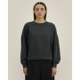 Stella Alma Vintage - Garment-dyed crewneck sweatshirt met een vrouwelijk cut - G. Dyed Black Rock (S)