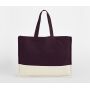 EARTHAWARE® ORGANIC CONTRAST SHOPPER, OXBLOOD/NATURAL, One size, WESTFORD MILL