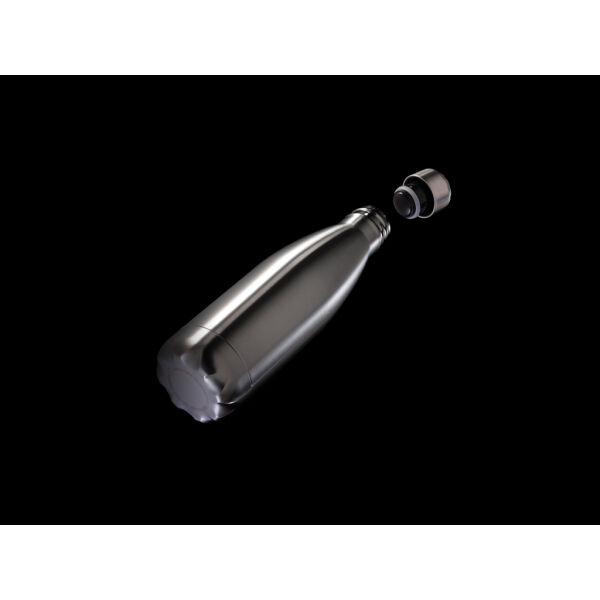 Vacuüm geïsoleerde roestvrijstalen fles, zilver Vacuüm geïsoleerde roestvrijstalen fles, zilver