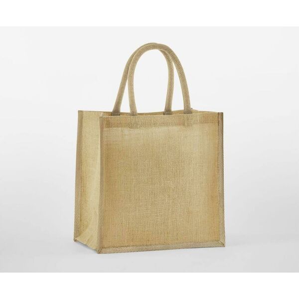 NATURAL STARCHED JUTE MINI GIFT BAG