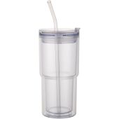 Archer 480 ml dubbelwandige plastic beker - Transparant helder