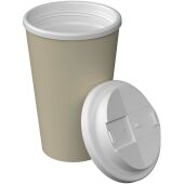 Americano® Infiniti geïsoleerde beker van 350 ml met morsbestendig deksel - Hessian