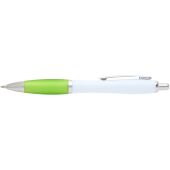 Nash balpen van gerecycled plastic (blauwe inkt) - Limegroen