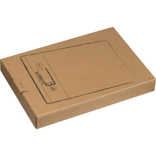 Keukenweegschaal van bamboe met zwart display Keukenweegschaal van bamboe met zwart display