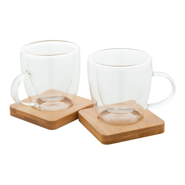 Mocaboo - glazen espresso kopjes set