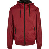 burgundy/black